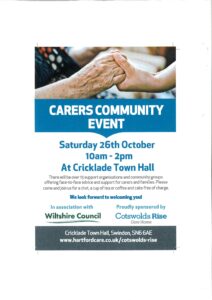 Carers Community Event 26th October 2024